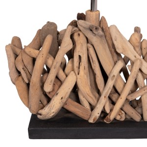 74168 ΕΠΙΤΡΑΠΕΖΙΟ ΟΡΘΟΓΩΝΙΟ ΦΩΤΙΣΤΙΚΟ TWIGGY HM4424 DRIFTWOOD & ΛΕΥΚΟ ΚΑΠΕΛΟ 35.5x15x47Υεκ.