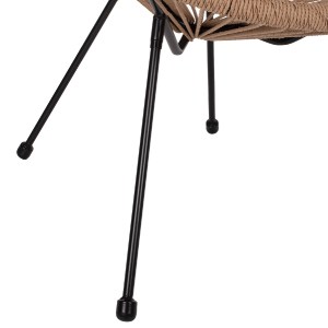 74187 ΣΕΤ ΕΞΩΤΕΡΙΚΟΥ ΧΩΡΟΥ 3ΤΜΧ ACAPULCO HM21100 TWISTED WICKER-ΜΕΤΑΛΛΟ