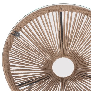 74187 ΣΕΤ ΕΞΩΤΕΡΙΚΟΥ ΧΩΡΟΥ 3ΤΜΧ ACAPULCO HM21100 TWISTED WICKER-ΜΕΤΑΛΛΟ