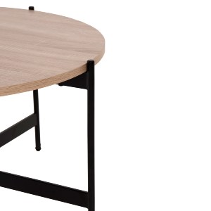 74194 ΣΕΤ 2ΤΜΧ ΤΡΑΠΕΖΙΑ ΣΑΛΟΝΙΟΥ RONDA HM21089.02 MDF ΣΟΝΑΜΑ Φ80εκ & Φ50εκ