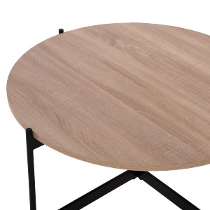74194 ΣΕΤ 2ΤΜΧ ΤΡΑΠΕΖΙΑ ΣΑΛΟΝΙΟΥ RONDA HM21089.02 MDF ΣΟΝΑΜΑ Φ80εκ & Φ50εκ