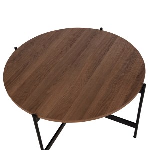 74195 ΣΕΤ 2ΤΜΧ ΤΡΑΠΕΖΙΑ ΣΑΛΟΝΙΟΥ RONDA HM21089.03 MDF ΣΕ ΚΑΡΥΔΙ ΧΡΩΜΑ Φ80εκ & Φ50εκ