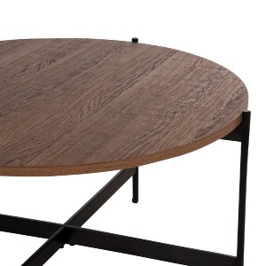 74195 ΣΕΤ 2ΤΜΧ ΤΡΑΠΕΖΙΑ ΣΑΛΟΝΙΟΥ RONDA HM21089.03 MDF ΣΕ ΚΑΡΥΔΙ ΧΡΩΜΑ Φ80εκ & Φ50εκ