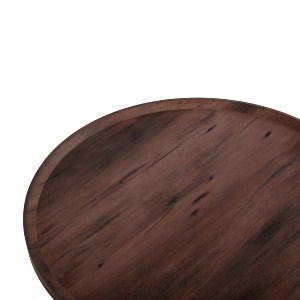 74200 ΣΕΤ 2ΤΜΧ ΤΡΑΠΕΖΙΑ ΣΑΛΟΝΙΟΥ MARGON HM21084 MDF ΣΚΟΥΡΟ ΚΑΦΕ Φ80εκ & Φ45εκ