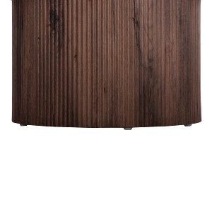 74200 ΣΕΤ 2ΤΜΧ ΤΡΑΠΕΖΙΑ ΣΑΛΟΝΙΟΥ MARGON HM21084 MDF ΣΚΟΥΡΟ ΚΑΦΕ Φ80εκ & Φ45εκ