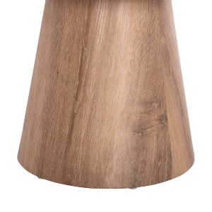 74201 ΣΕΤ 2ΤΜΧ ΤΡΑΠΕΖΙΑ ΣΑΛΟΝΙΟΥ KARAN HM21085 MDF ΦΥΣΙΚΟ ΞΥΛΟΥ Φ80εκ & Φ45εκ