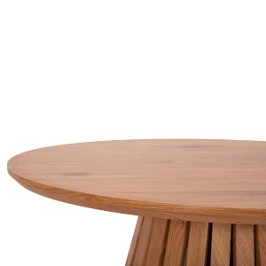 74202 ΣΕΤ 2ΤΜΧ ΤΡΑΠΕΖΙΑ ΣΑΛΟΝΙΟΥ TALBERT HM21083 MDF ΦΥΣΙΚΟ ΞΥΛΟΥ Φ80εκ & Φ45εκ