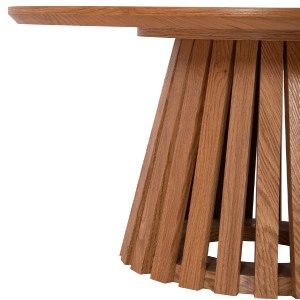 74202 ΣΕΤ 2ΤΜΧ ΤΡΑΠΕΖΙΑ ΣΑΛΟΝΙΟΥ TALBERT HM21083 MDF ΦΥΣΙΚΟ ΞΥΛΟΥ Φ80εκ & Φ45εκ
