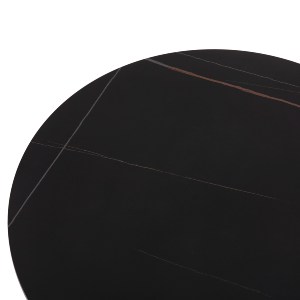74203 ΣΕΤ 2ΤΜΧ ΤΡΑΠΕΖΙΑ ΣΑΛΟΝΙΟΥ DUNCAN HM21081 MDF ΚΑΙ ΚΕΡΑΜΙΚΟ TOP Φ80εκ & Φ45εκ