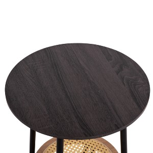 74207 ΣΕΤ 2ΤΜΧ ΤΡΑΠΕΖΙΑ ΣΑΛΟΝΙΟΥ SEWELL HM21087 MDF-ΜΕΤΑΛΛΟ-ΣΥΝΘΕΤΙΚΟ RATTAN Φ80εκ & Φ45εκ