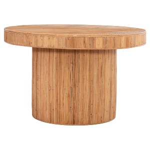 74221 ΤΡΑΠΕΖΙ ΤΡΑΠΕΖΑΡΙΑΣ GATSBY HM9884 ΦΥΣΙΚΟ RATTAN ΣΕ ΦΥΣΙΚΟ ΧΡΩΜΑ Φ120x76Υεκ.