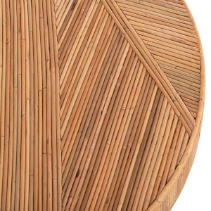 74221 ΤΡΑΠΕΖΙ ΤΡΑΠΕΖΑΡΙΑΣ GATSBY HM9884 ΦΥΣΙΚΟ RATTAN ΣΕ ΦΥΣΙΚΟ ΧΡΩΜΑ Φ120x76Υεκ.