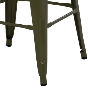 74231 ΣΚΑΜΠΟ ΜΕΣΑΙΟΥ ΥΨΟΥΣ ΜΕΤΑΛΛΙΚΟ MELITA-PRO HM8573.43 DARK OLIVE GREEN 43x43x67Υεκ.