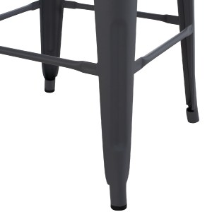 74232 ΣΚΑΜΠΟ ΜΠΑΡ ΜΕΤΑΛΛΙΚΟ MELITA-PRO HM8642.50 ΣΕ ΓΚΡΙ 43x43x78Υεκ.