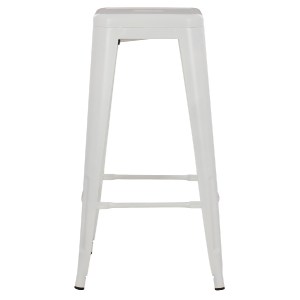 74234 ΣΚΑΜΠΟ ΜΠΑΡ ΜΕΤΑΛΛΙΚΟ MELITA-PRO HM8642.41 ΣΕ ΛΕΥΚΟ ΜΑΤ 43x43x78Υεκ.