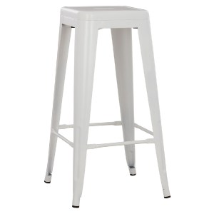 74234 ΣΚΑΜΠΟ ΜΠΑΡ ΜΕΤΑΛΛΙΚΟ MELITA-PRO HM8642.41 ΣΕ ΛΕΥΚΟ ΜΑΤ 43x43x78Υεκ.