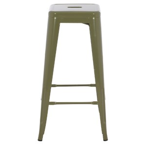 74235 ΣΚΑΜΠΟ ΜΠΑΡ ΜΕΤΑΛΛΙΚΟ MELITA-PRO HM8642.43 ΣΕ DARK OLIVE 43x43x78Υεκ.