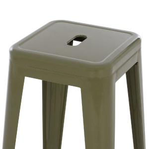 74235 ΣΚΑΜΠΟ ΜΠΑΡ ΜΕΤΑΛΛΙΚΟ MELITA-PRO HM8642.43 ΣΕ DARK OLIVE 43x43x78Υεκ.