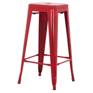 74236 ΣΚΑΜΠΟ ΜΠΑΡ ΜΕΤΑΛΛΙΚΟ MELITA-PRO HM8642.44 ΣΕ ΚΟΚΚΙΝΟ 43x43x78Υεκ.