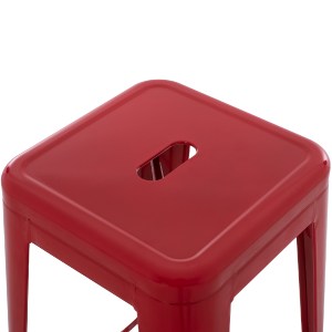 74236 ΣΚΑΜΠΟ ΜΠΑΡ ΜΕΤΑΛΛΙΚΟ MELITA-PRO HM8642.44 ΣΕ ΚΟΚΚΙΝΟ 43x43x78Υεκ.