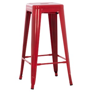 74236 ΣΚΑΜΠΟ ΜΠΑΡ ΜΕΤΑΛΛΙΚΟ MELITA-PRO HM8642.44 ΣΕ ΚΟΚΚΙΝΟ 43x43x78Υεκ.