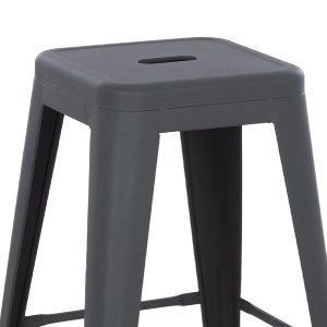 74239 ΣΚΑΜΠΟ ΜΕΣΑΙΟΥ ΥΨΟΥΣ ΜΕΤΑΛΛΙΚΟ MELITA-PRO HM8573.50 ΓΚΡΙ 43x43x67Υεκ.