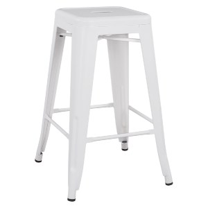 74240 ΣΚΑΜΠΟ ΜΕΣΑΙΟΥ ΥΨΟΥΣ ΜΕΤΑΛΛΙΚΟ MELITA-PRO HM8573.41 ΛΕΥΚΟ ΜΑΤ 43x43x67Υεκ.