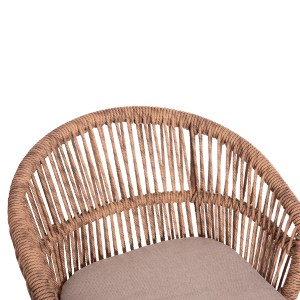 74249 ΠΟΛΥΘΡΟΝΑ ΑΛΟΥΜΙΝΙΟΥ ORIN HM6265.02 ΛΕΥΚΗ-P.E.RATTAN ΦΥΣΙΚΟ-ΜΠΕΖ ΜΑΞΙΛΑΡΙΑ 58x61x75Υ