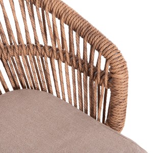 74249 ΠΟΛΥΘΡΟΝΑ ΑΛΟΥΜΙΝΙΟΥ ORIN HM6265.02 ΛΕΥΚΗ-P.E.RATTAN ΦΥΣΙΚΟ-ΜΠΕΖ ΜΑΞΙΛΑΡΙΑ 58x61x75Υ
