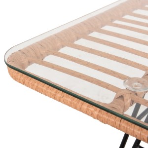 74254 ΣΕΤ ΣΑΛΟΝΙ ΕΞΩΤΕΡΙΚΟΥ ΧΩΡΟΥ 4ΤΜΧ ALLEGRA HM21052 WICKER-ΜΕΤΑΛΛΟ