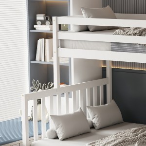 74273 ΠΑΙΔΙΚH ΚΟΥΚΕΤΑ τ.MONTESSORI BEAMER HM711.03 ΞΥΛΟ ΠΕΥΚΟΥ ΣΕ ΛΕΥΚΟ-ΣΤΡΩΜΑΤΑ 90-140x190εκ