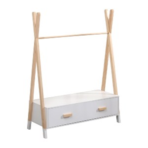 74278 ΚΡΕΜΑΣΤΡΑ ΜΕ ΣΥΡΤΑΡΙΑ ΠΑΙΔΙΚH PASCHAL HM2491.03 ΜΕΛΑΜΙΝΗ-ΞΥΛΟ ΠΕΥΚΟΥ 80x40x130Υεκ