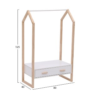 74279 ΚΡΕΜΑΣΤΡΑ ΜΕ ΣΥΡΤΑΡΙ ΠΑΙΔΙΚH PEPE HM2492.03 ΜΕΛΑΜΙΝΗ-ΞΥΛΟ ΠΕΥΚΟΥ 80x40x125Υεκ