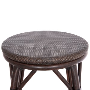 74285 ΣΚΑΜΠΟ ΑΛΟΥΜΙΝΙΟΥ ΜΕΣ.ΥΨΟΥΣ CHINO HM6286.01 BAMBOO LOOK & TEXTILENE ΚΑΦΕ 43x43x65Υεκ