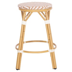 74286 ΣΚΑΜΠΟ ΑΛΟΥΜΙΝΙΟΥ ΜΕΣ.ΥΨΟΥΣ CHINO HM6286.04 BAMBOO LOOK ΦΥΣΙΚΟ & TEXTILENE 43x43x65Υεκ