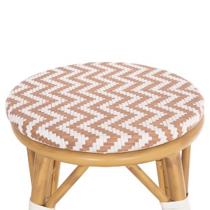 74286 ΣΚΑΜΠΟ ΑΛΟΥΜΙΝΙΟΥ ΜΕΣ.ΥΨΟΥΣ CHINO HM6286.04 BAMBOO LOOK ΦΥΣΙΚΟ & TEXTILENE 43x43x65Υεκ
