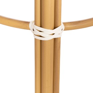 74286 ΣΚΑΜΠΟ ΑΛΟΥΜΙΝΙΟΥ ΜΕΣ.ΥΨΟΥΣ CHINO HM6286.04 BAMBOO LOOK ΦΥΣΙΚΟ & TEXTILENE 43x43x65Υεκ