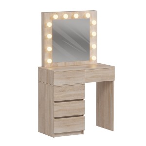 74292 ΤΟΥΑΛΕΤΑ ΜΕ ΦΩΤΙΣΜΟ LED & ΣΥΡΤΑΡΙΑ BEYON HM2500.01 ΜΕΛΑΜΙΝΗ ΣΕ SONAMA 80x40x140Υεκ.