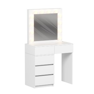 74293 ΤΟΥΑΛΕΤΑ ΜΕ ΦΩΤΙΣΜΟ LED & ΣΥΡΤΑΡΙΑ BEYON HM2500.03 ΜΕΛΑΜΙΝΗ ΣΕ ΛΕΥΚΟ 80x40x140Υεκ.