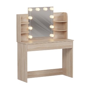 74297 ΤΟΥΑΛΕΤΑ ΜΕ ΦΩΤΙΣΜΟ LED-ΡΑΦΙΑ-ΣΥΡΤΑΡΙΑ LAURYN HM2502.01 SONAMA 101.8x40x139.5Υεκ