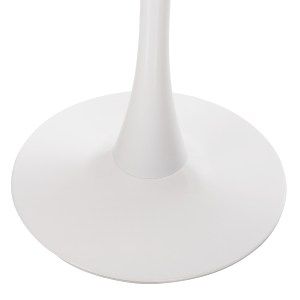 74304 ΤΡΑΠΕΖΙ ΤΡΑΠΕΖΑΡΙΑΣ ROLLO HM9422.11 ΣΤΡΟΓΓΥΛΟ WHITE MARBLE Φ120x74Yεκ.