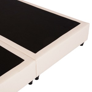 74309 ΚΡEΒΑΤΙ ΔΙΠΛΟ LUTHER HM717 ΜΠΕΖ ΥΦΑΣΜΑ ΓΙΑ ΣΤΡΩΜΑ 160x200εκ.