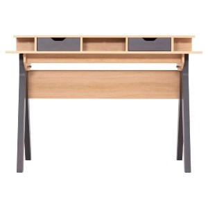 74339 ΓΡΑΦΕΙΟ REXIN HM18290 ΜΕΛΑΜΙΝΗ ΣΕ SONAMA-ΓΚΡΙ 120x19-59x75-85,5ΥΥεκ.