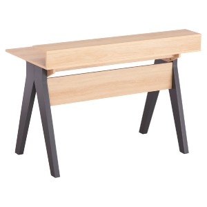 74339 ΓΡΑΦΕΙΟ REXIN HM18290 ΜΕΛΑΜΙΝΗ ΣΕ SONAMA-ΓΚΡΙ 120x19-59x75-85,5ΥΥεκ.