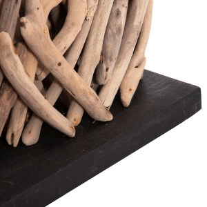74349 ΕΠΙΤΡΑΠΕΖΙΟ ΟΡΘΟΓΩΝΙΟ ΦΩΤΙΣΤΙΚΟ TWIGGY HM4434 DRIFTWOOD & ΛΕΥΚΟ ΚΑΠΕΛΟ 56x16.5x43Υεκ.