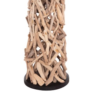 74362 ΔΙΑΚΟΣΜΗΤΙΚΟ ΦΩΤΙΣΤΙΚΟ ΔΑΠΕΔΟΥ ALTAR HM4429 DRIFTWOOD--ΛΕΥΚΟ PVC Φ45x153Υεκ.
