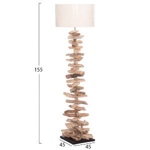 74363 ΔΙΑΚΟΣΜΗΤΙΚΟ ΦΩΤΙΣΤΙΚΟ ΔΑΠΕΔΟΥ ALTAR HM4430 DRIFTWOOD--ΛΕΥΚΟ PVC Φ45x155Υεκ.