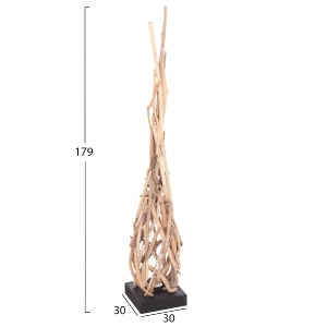 74364 ΔΙΑΚΟΣΜΗΤΙΚΟ ΦΩΤΙΣΤΙΚΟ ΔΑΠΕΔΟΥ FLAMER HM4439 DRIFTWOOD ΣΕ ΦΥΣΙΚΟ 30x30x179Υεκ.