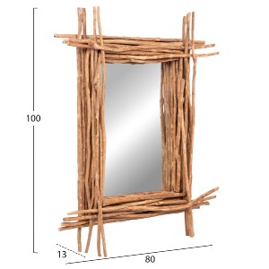 74366 ΚΑΘΡΕΠΤΗΣ ΤΟΙΧΟΥ TWIGGER HM4442 DRIFTWOOD ΣΕ ΦΥΣΙΚΟ ΧΡΩΜΑ 80x15x100Υεκ