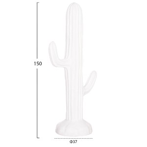 74367 ΔΙΑΚΟΣΜΗΤΙΚΟΣ ΚΑΚΤΟΣ ΔΑΠΕΔΟΥ CACTUS HM4386.02L MDF ΣΕ ΛΕΥΚΟ 63x37x150Υεκ.